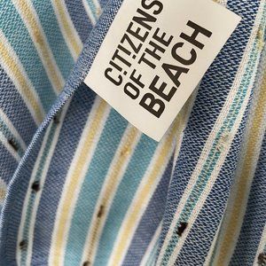 Sand Free Bohemian Turquoise Blue Towels - 100% Cotton Boho Beach Bath Towel